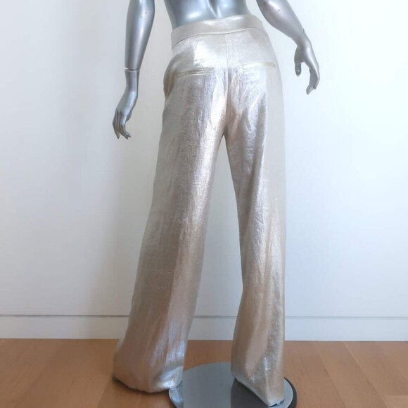 Veronica Beard Metallic Suit Silver Size 4 Jagger Jacket & Millicent Pants NEW - Picture 8 of 13